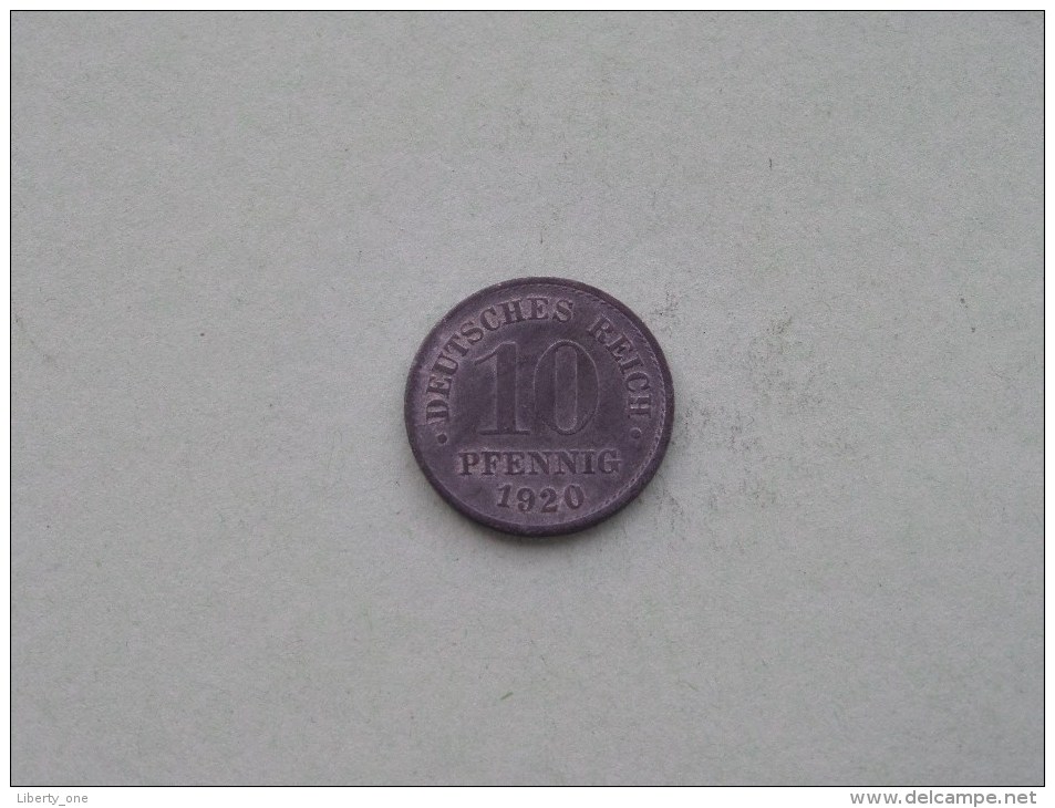 1920 - 10 PFENNIG / KM 26 ( For Grade , Please See Photo ) ! - 10 Pfennig