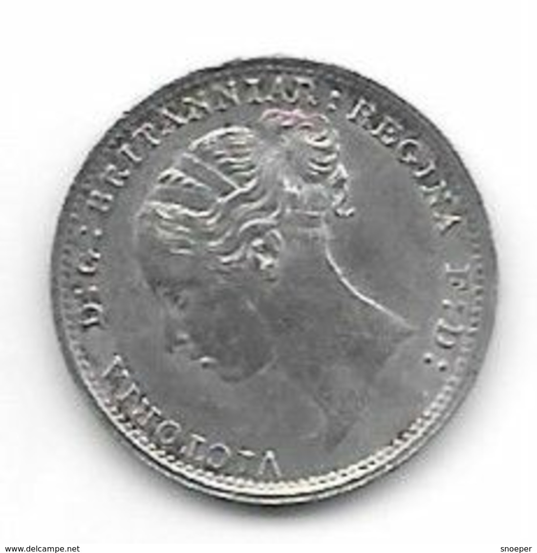 *great Britain 3 Pence 1886  Km 730   Xf+  ( Ms63/unc With Small Edge Notch At 10 O'clock) Cat Val Xf 135$ - F. 3 Pence