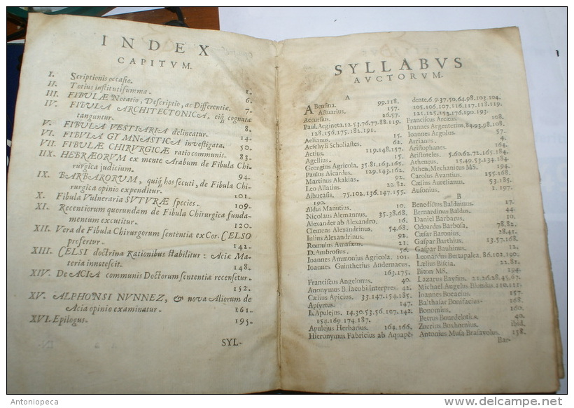 ITALIA 1639 - "JOANNIS RHODII DE ACIA DISSERTATIO AD CORNELII CELSI MENTEM " - Libri Vecchi E Da Collezione