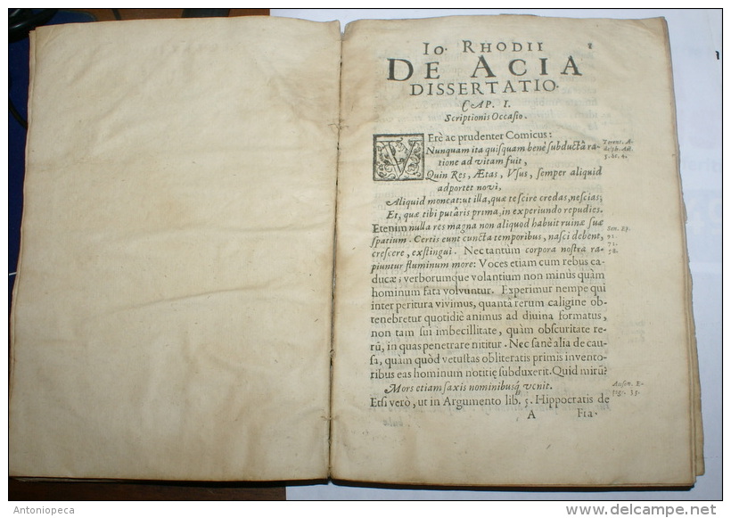 ITALIA 1639 - "JOANNIS RHODII DE ACIA DISSERTATIO AD CORNELII CELSI MENTEM "