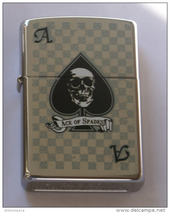 USA - ORIGINAL ZIPPO LIGHTER, PLAY CARDS ACE OF SPADE - Zippo