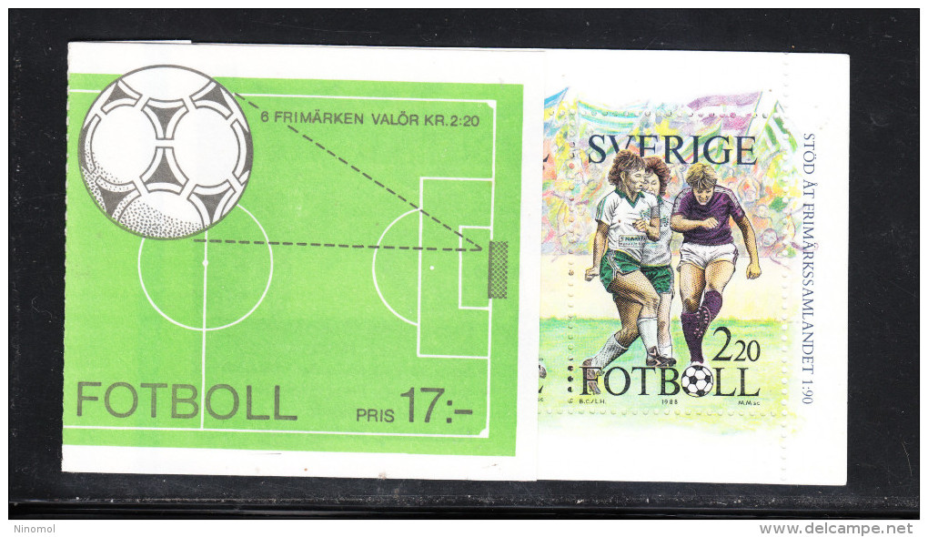 Svezia   -   1988.  Per Il Calcio.  For The  Soccer.  Fresh MNH Booklet - Neufs