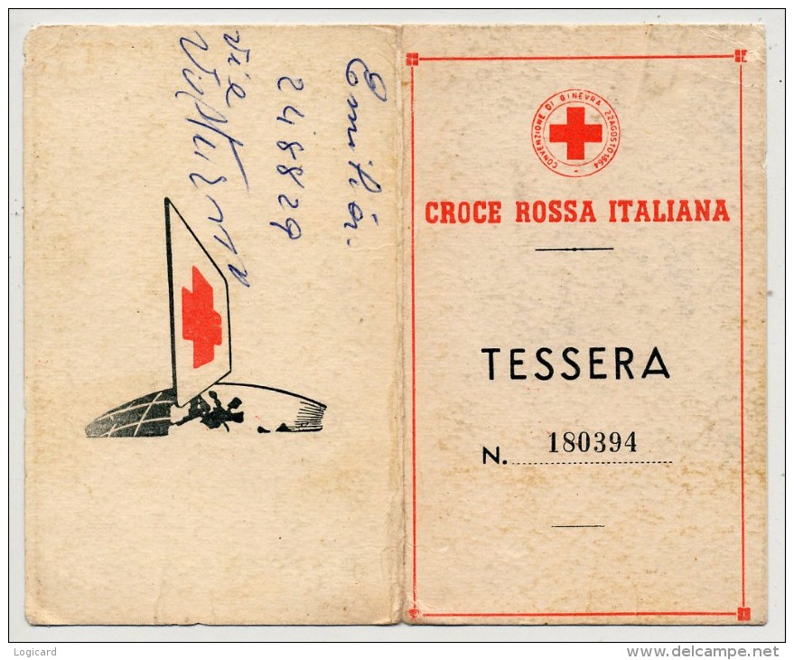PALERMO TESSERA CROCE ROSSA ITALIANA 1961 - Historical Documents