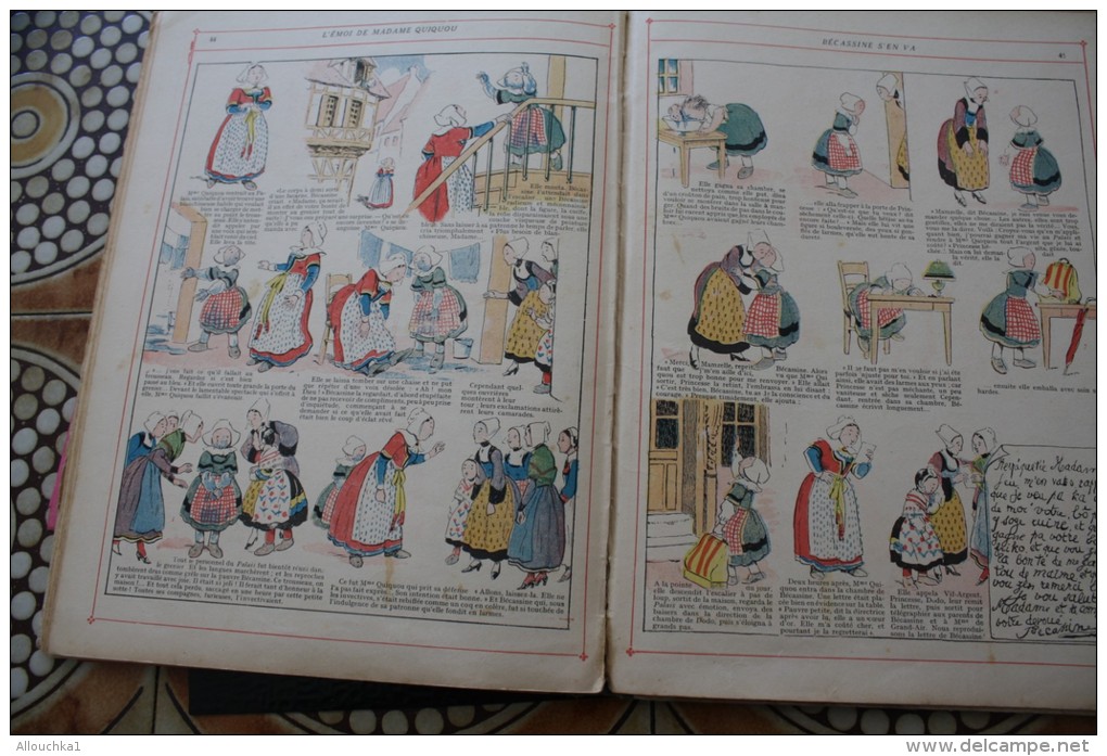 Bécassine en Apprentissage Personnage de bande dessinée créé par Émile-Joseph-Porphyre Pinchon BD édi originale  de 1930