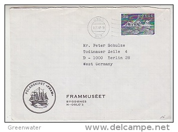 Norway 1983 Polarshp "Fram" Frammuseet Cover Ca Oslo 18.12.83 (F3681) - Polar Ships & Icebreakers