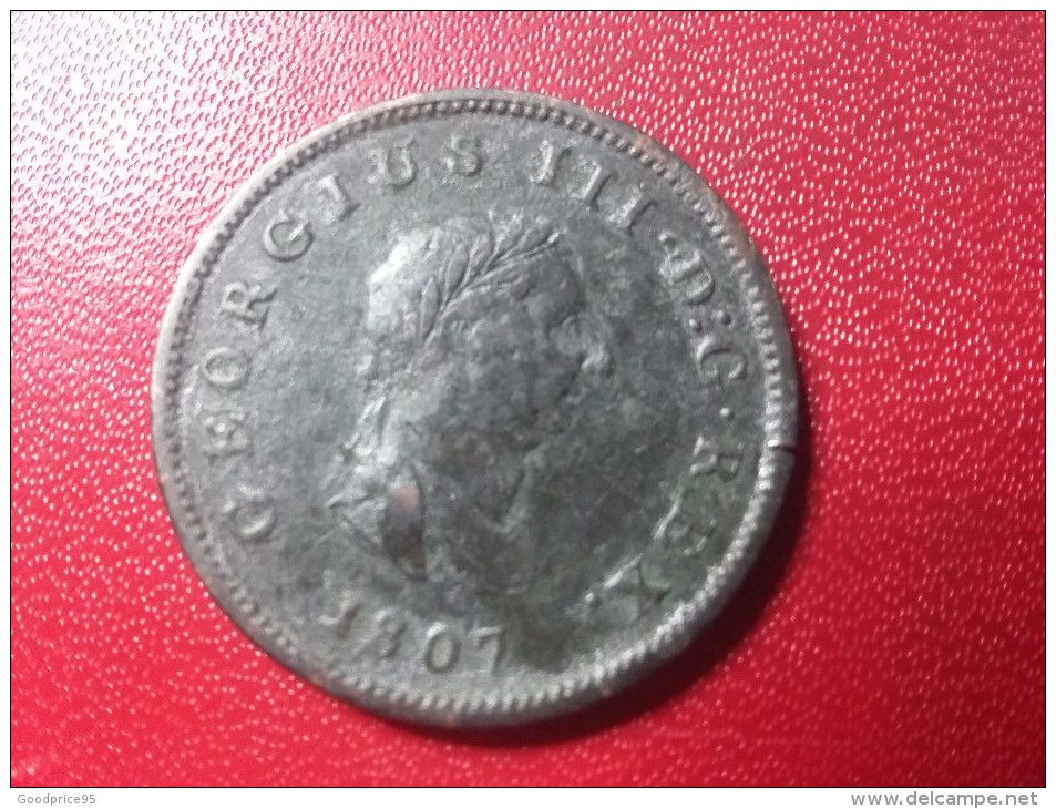 GEORGIUS III 1/2 PENNY 1807 - B. 1/2 Penny