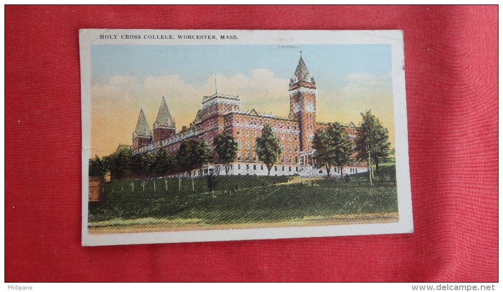 - Massachusetts> Worcester   Holy Cross College           Paper Peel On Back 1867 - Worcester