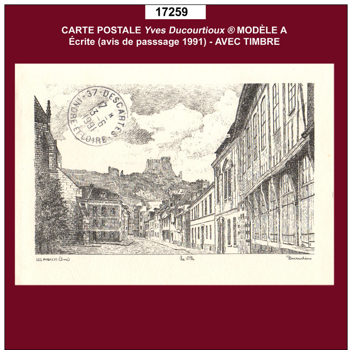 17259 CP Carte Postale Yves Ducourtioux Modèle A 27006 LES ANDELYS - Autres & Non Classés