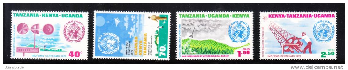 Kenya Uganda Tanzania 1973 Int´l Meteorological Cooperation Weather MNH - Kenya, Uganda & Tanzania