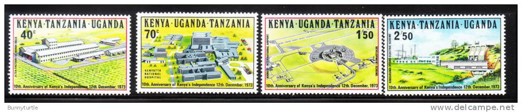 Kenya Uganda Tanzania KUT 1973 Hospital Airport Hydroelectric Plant MNH - Kenya, Uganda & Tanzania