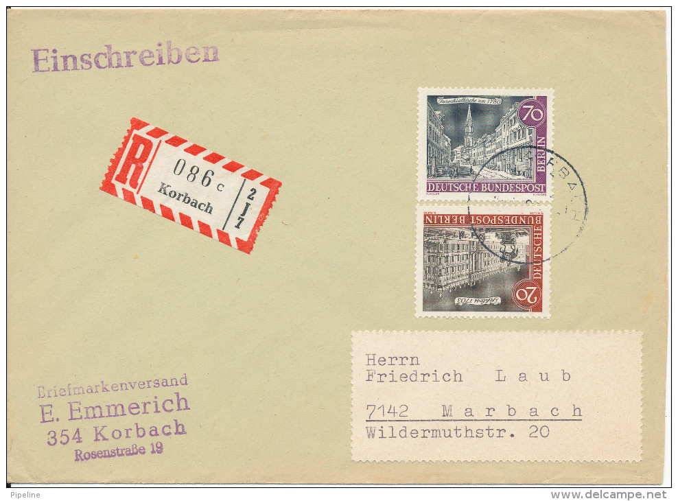 Germany Berlin Registered Cover - Covers & Documents