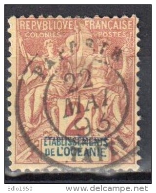 France Oceania 1892 - Mi.2- Used - Gebraucht