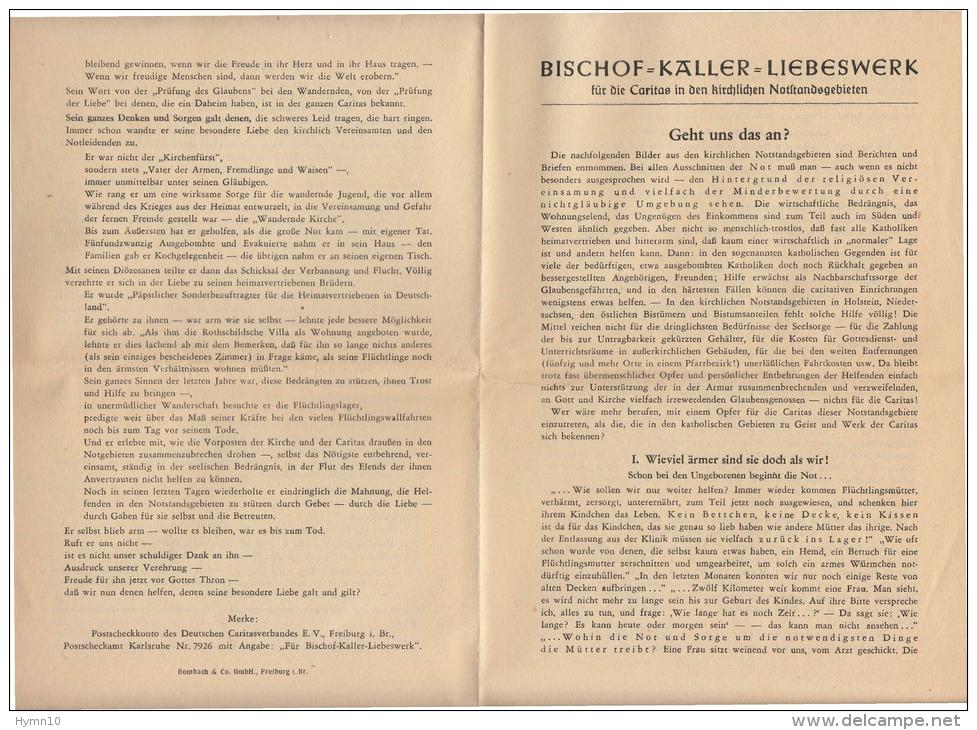 DE587-1933-1949 DEUTSCHER NATIONALVERBAND Der KATHOLISCHEN FRAUENVEREINE-LOT 8  PAPIERE+BISCHOF KAeLLER LIEBESWERKE - Historische Dokumente