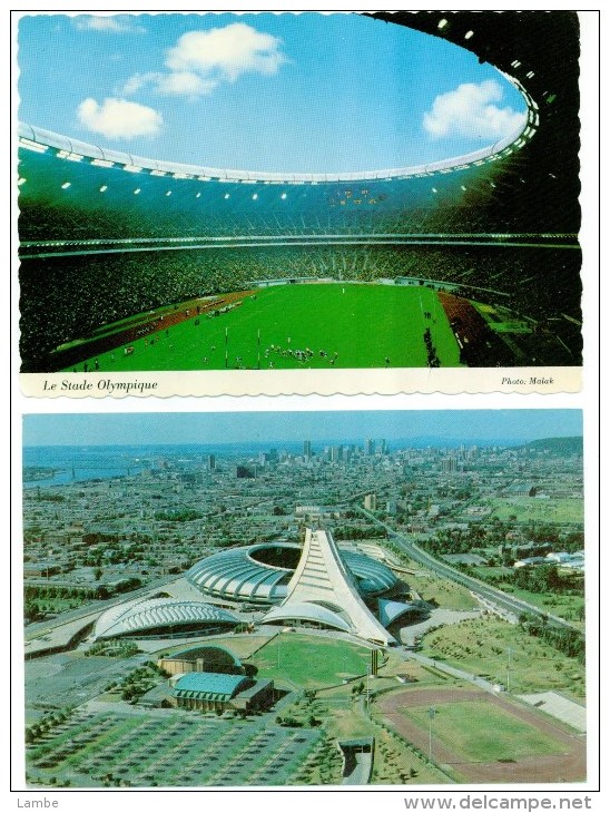 MONTREAL Quebec CANADA - Stade Olympique - Olympic Stadium - Deux (2) Cartes Différentes - Jeux Olympiques