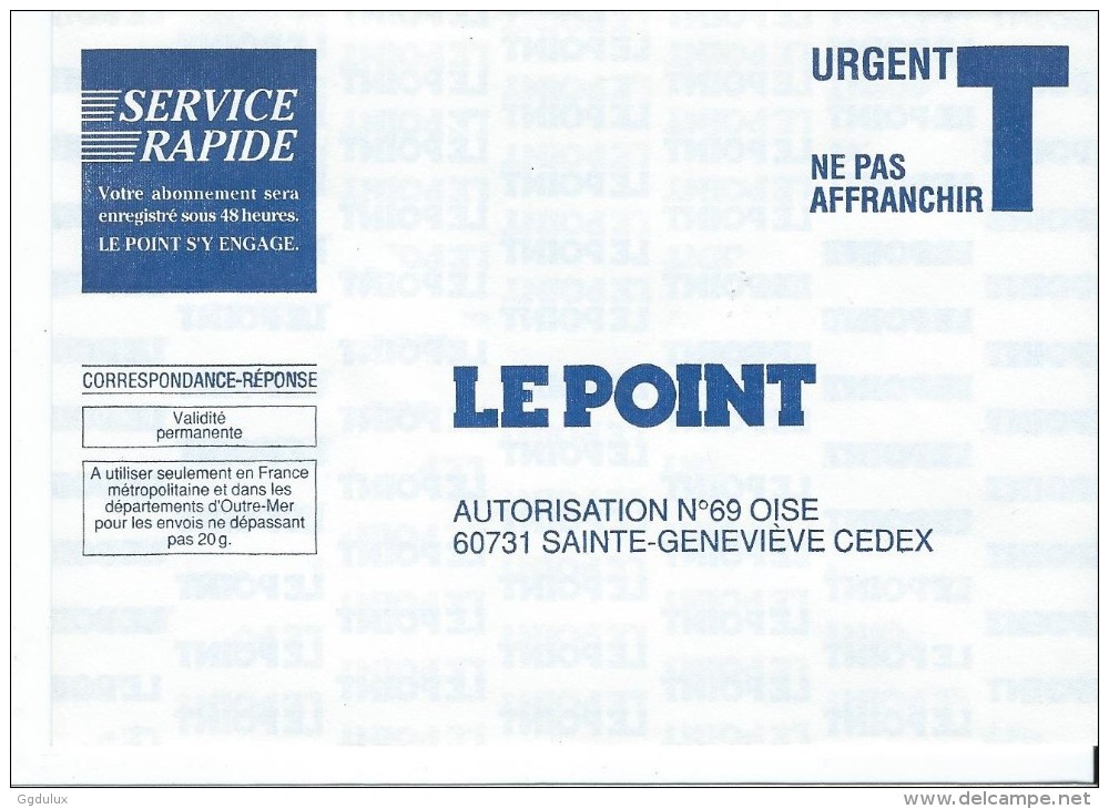 Le Point - Cards/T Return Covers