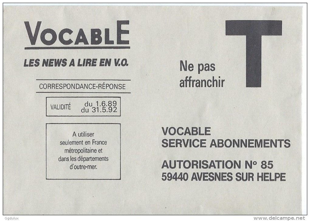 Vocable - Karten/Antwortumschläge T