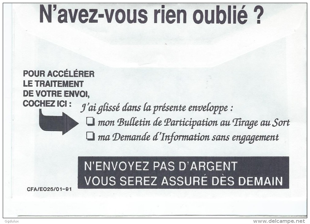 Cercle Francais Des Assurances - Cards/T Return Covers
