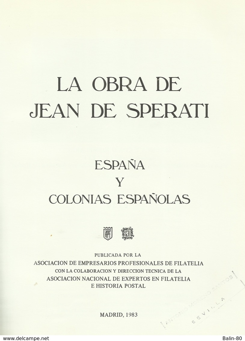La Obra De Jean Sperati - España Y Colonias Españolas - Other & Unclassified