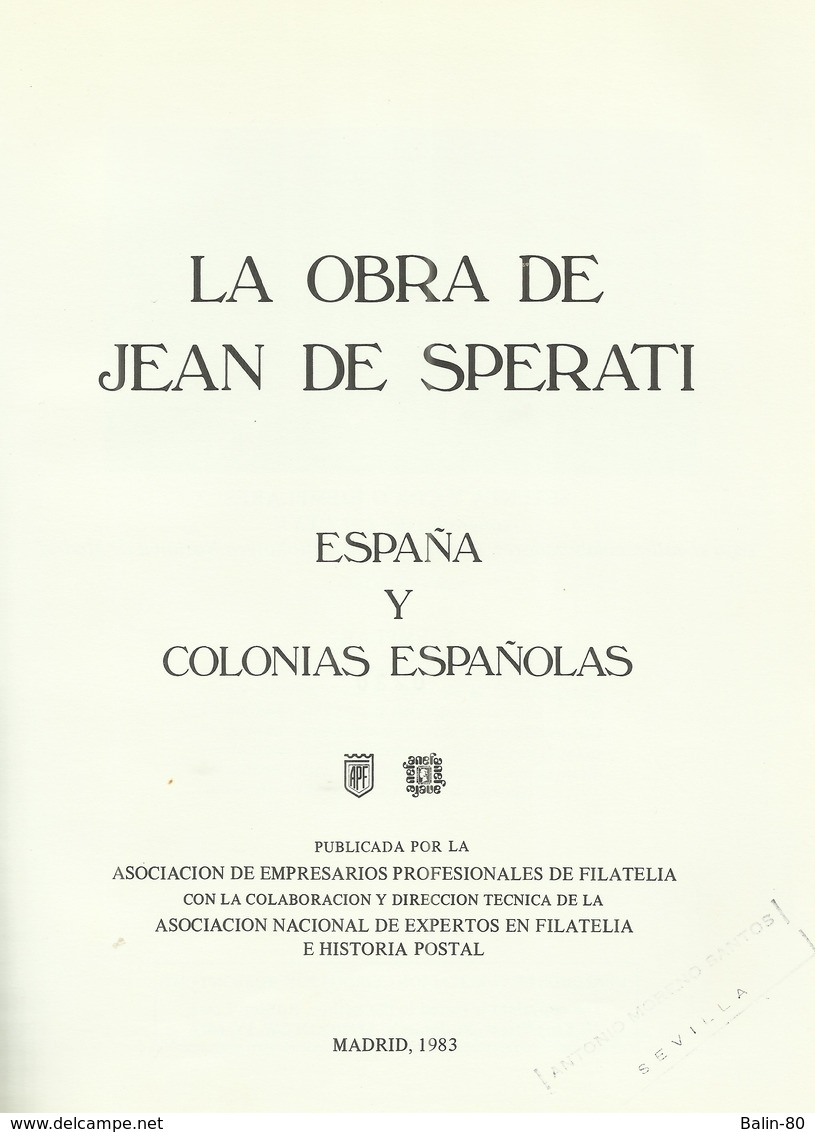 La Obra De Jean Sperati - España Y Colonias Españolas - Otros & Sin Clasificación