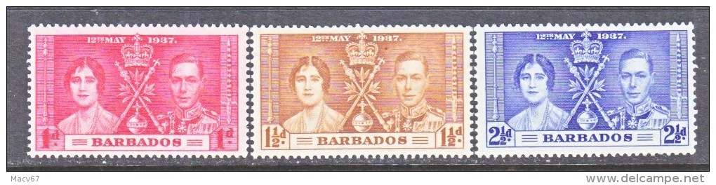 BARBADOS  190-2   **  CORONATION - Barbados (...-1966)