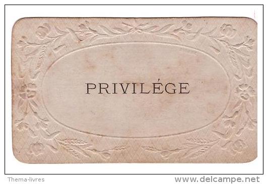 Carte Parfumée (???) PRIVILEGE (PPP107) - Vintage (until 1960)