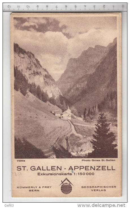 Exkursionskarte St. Gallen - Appenzell - Cartes Topographiques