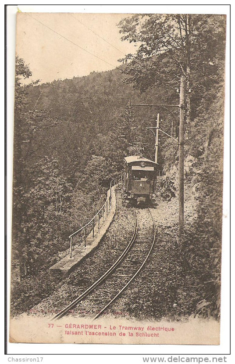 88 - GERARDMER -  Le Tramway électrique Faisant L'ascension De La Schlucht - Strassenbahnen