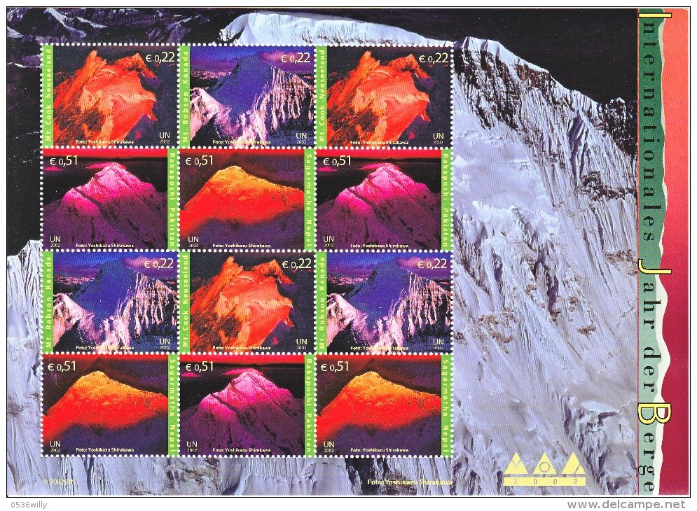 Vereinte Nationen Genf 2002. Internationales Jahr Der Berge (6.007) - Unused Stamps