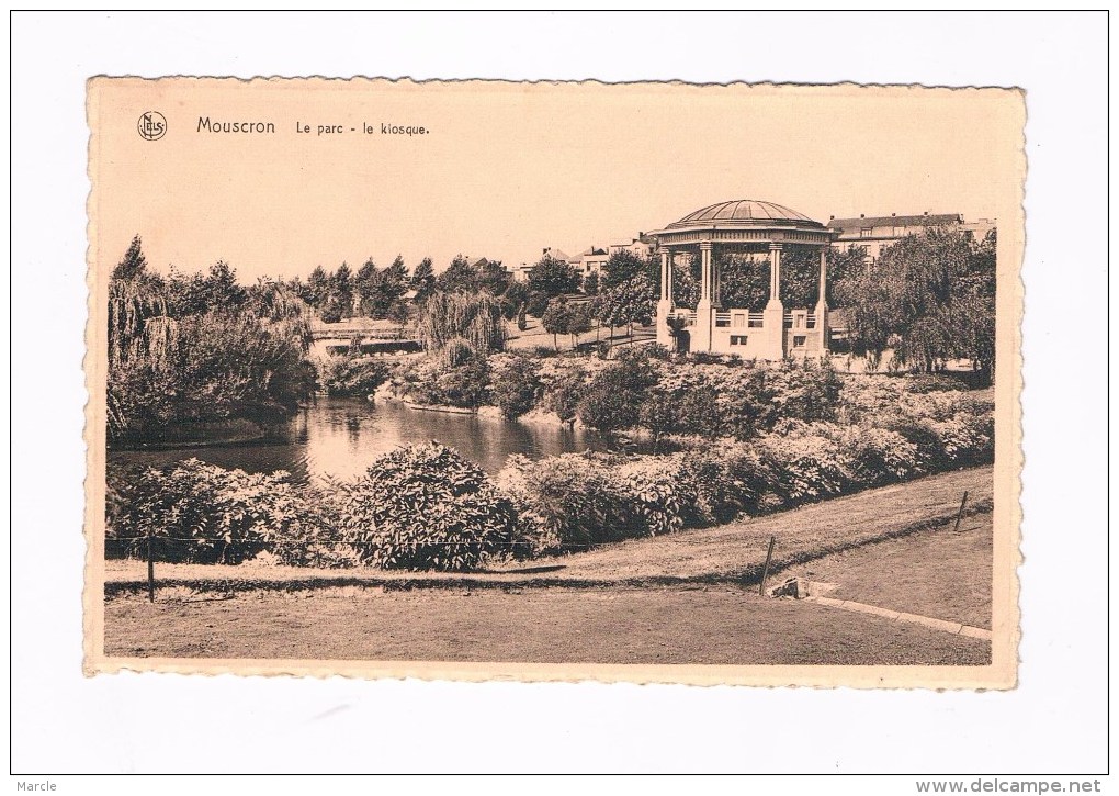 Mouscron Le Parc  Le Kiosque  1954 - Moeskroen