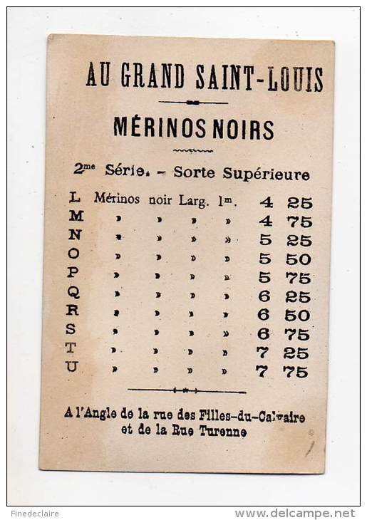 Chromo - Au Grand Saint Louis - Le Pied De Nez - Altri & Non Classificati