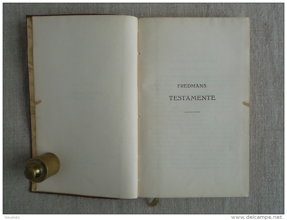 Carl Michael Bellman Samlade Arbeten Fredmans Testamente 1928 Malmo Varldslitteraturens Forlag. 16 Photos. - Langues Scandinaves