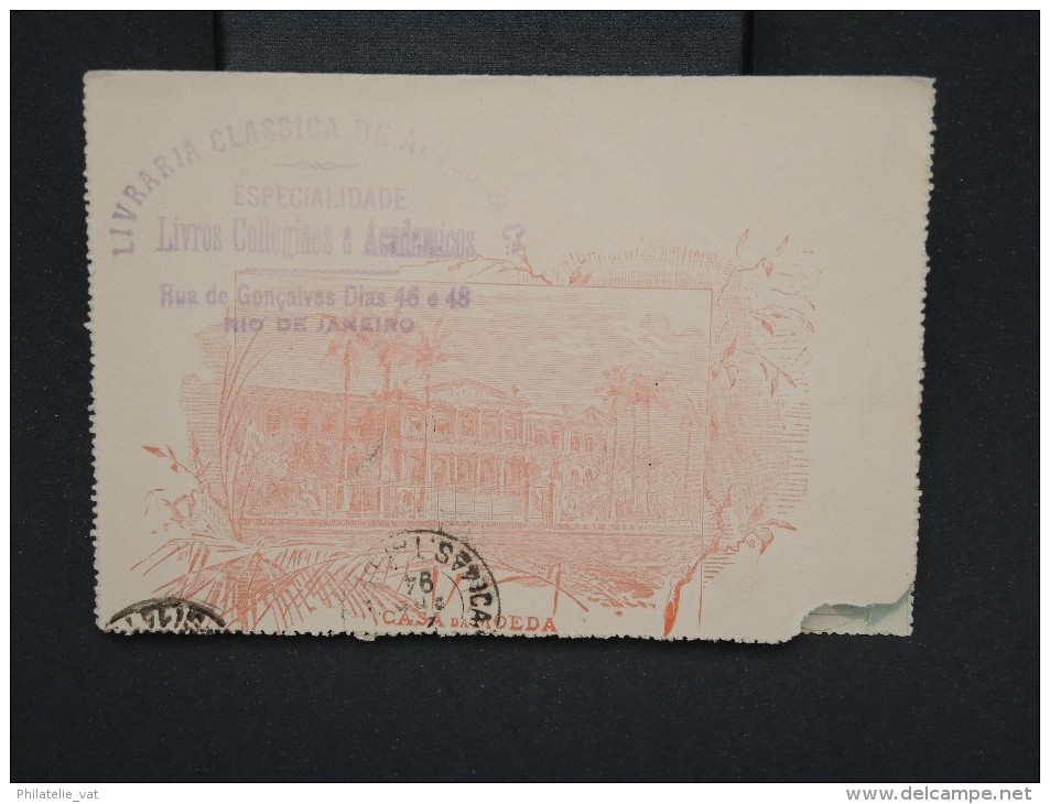 BRESIL-Entier Postal (carte Lettre) Voyagée En 1894 à Voir P6729 - Entiers Postaux