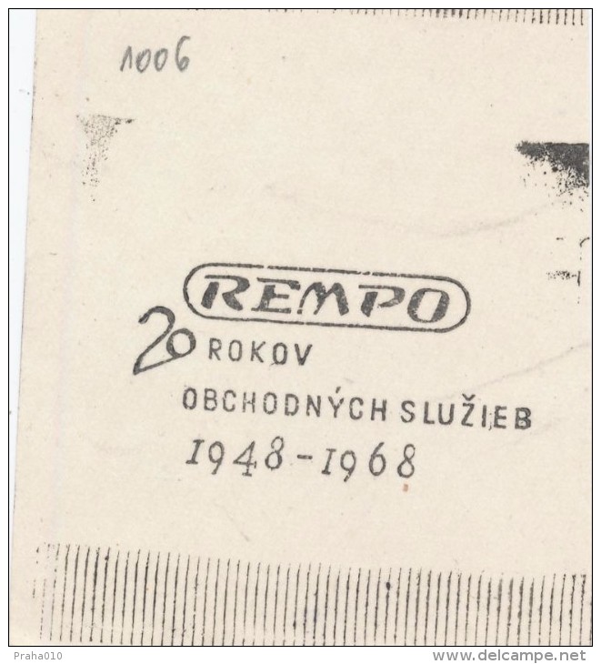 J2407 - Czechoslovakia (1945-79) Control Imprint Stamp Machine (R!): REMPO - 20 Years Of Business Services 1948-1968 (SK - Essais & Réimpressions