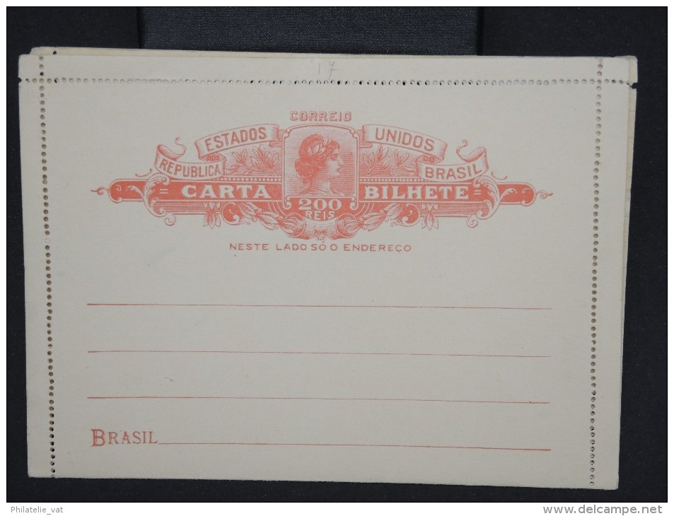 BRESIL-Entier Postal (carte Lettre )non Voyagée  à Voir P6732 - Postal Stationery