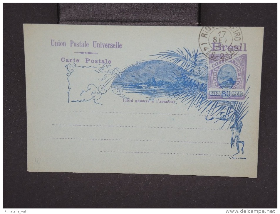 BRESIL-Entier Postal (carte )non Voyagée Mais Oblitérée E 1899  à Voir P6733 - Postal Stationery