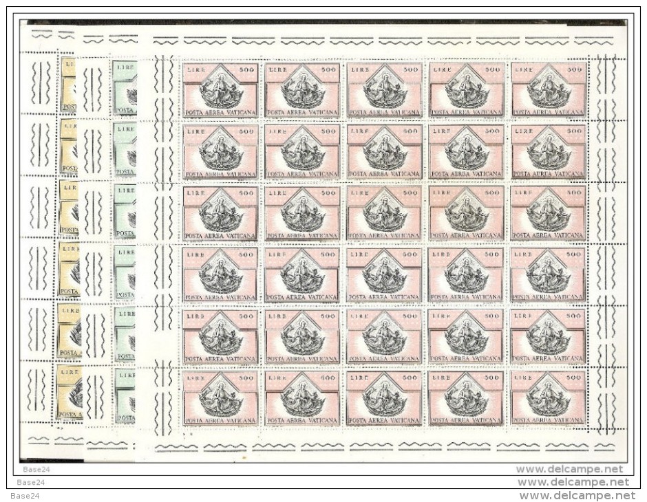 1971 Vaticano Vatican EVANGELISTI  EVANGELISTS 30 Serie Aerea Di 4v. In Foglio MNH** Air Mail Sheet - Nuovi