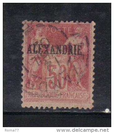 W2905 - ALEXANDRIE 1899 , 50 Cent "N" Sotto La "B"  Usato - Oblitérés
