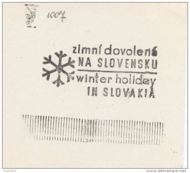 J2413 - Czechoslovakia (1945-79) Control Imprint Stamp Machine (R!): Winter Holiday In Slovakia (CZ) - Prove E Ristampe