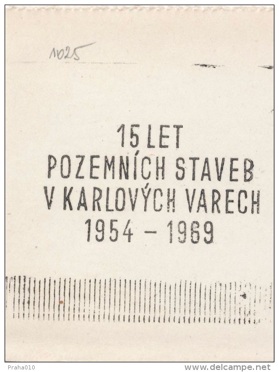 J2421 - Czechoslovakia (1945-79) Control Imprint Stamp Machine (R!): 15 Years Of Building Constructions In Karlovy Vary - Essais & Réimpressions