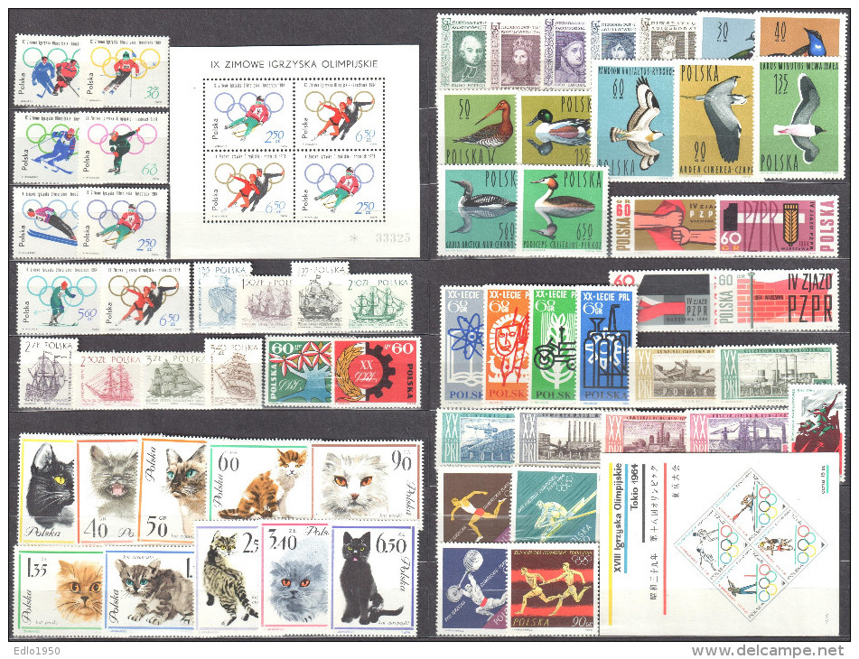 Poland 1964 - Complete Year Set - MNH (**) - Full Years