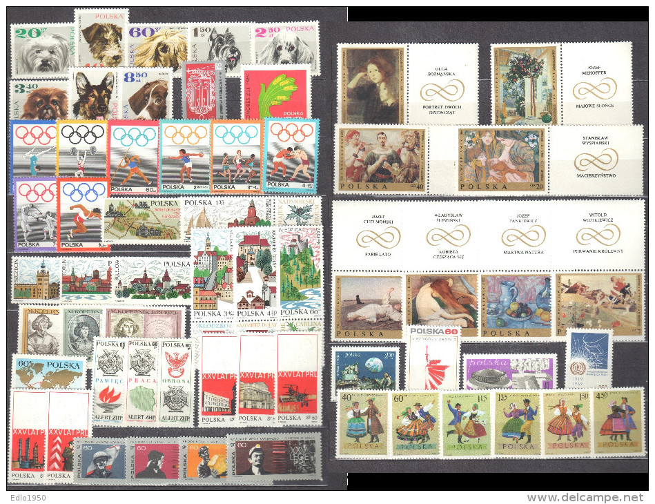 Poland 1969-  Year Set - MNH (**) - Full Years