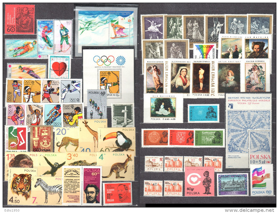 Poland 1972 - Complete Year Set - MNH (**) - Full Years
