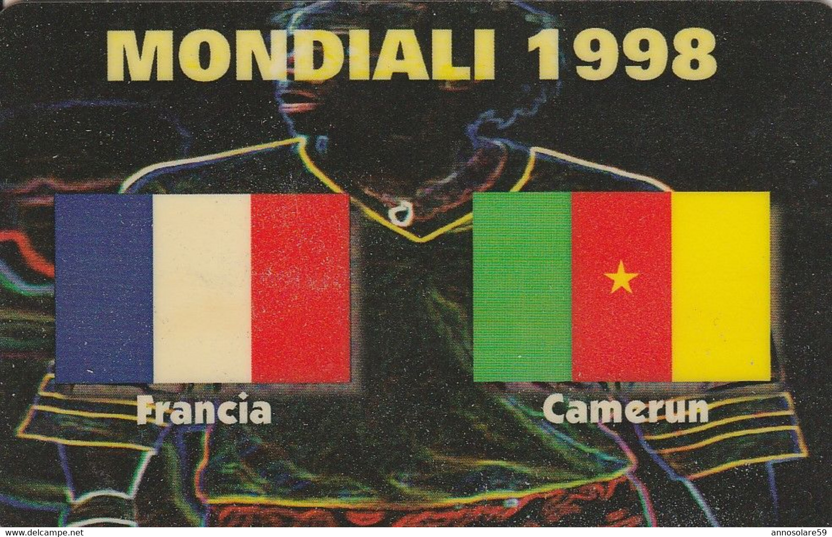 CARTA TELEFONICA INTERNAZIONALE PHONECARD - MONDIALI DI CALCIO 1998 IN FRANCIA "FRANCIA / CAMERUM - LEGGI - Sport