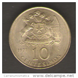 CILE 10 CENTESIMOS 1971 - Chile