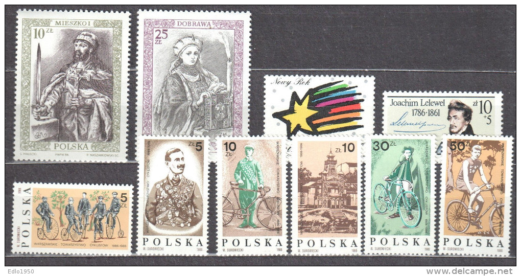 Poland 1986 - Complete Year Set - MNH (**) - Ganze Jahrgänge