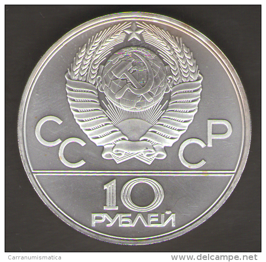 RUSSIA 10 ROUBLES 1980 AG SILVER - Russia