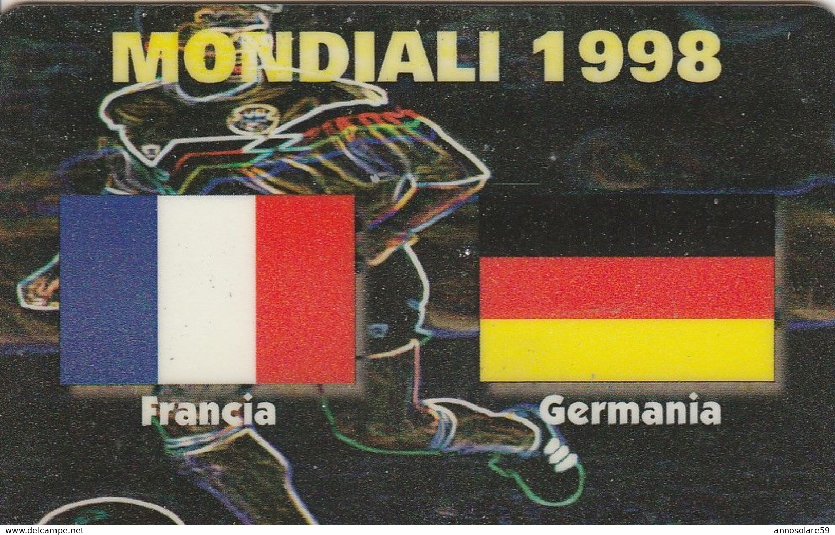 CARTA TELEFONICA INTERNAZIONALE PHONECARD - MONDIALI DI CALCIO 1998 IN FRANCIA "FRANCIA / GERMANIA - LEGGI - Sport