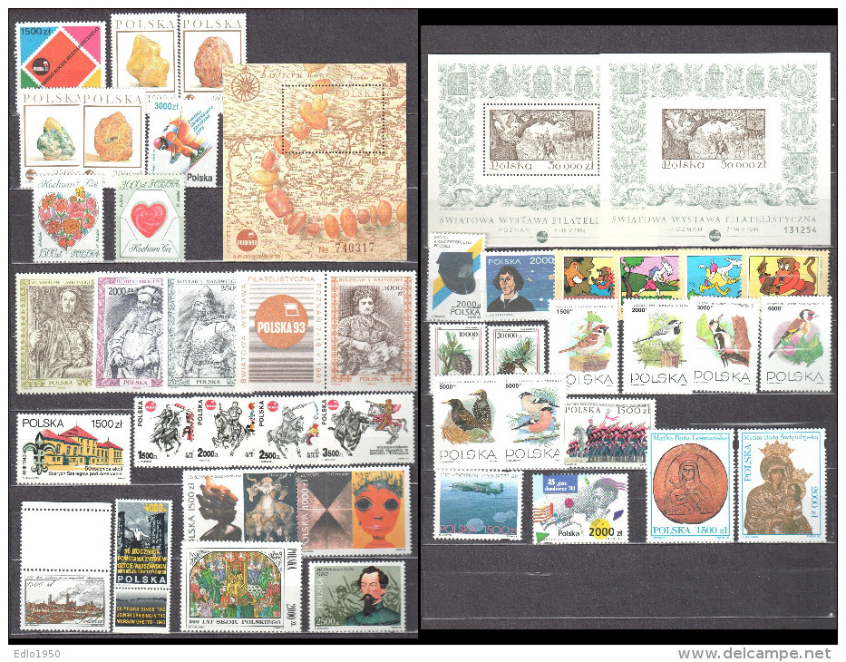 Poland 1993 - Year Set - MNH (**) - Full Years