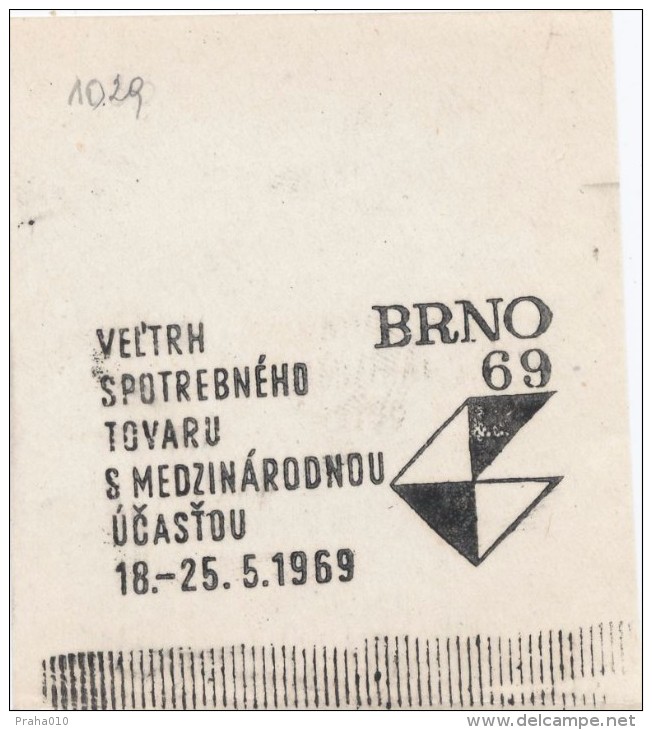 J2436 - Czechoslovakia (1945-79) Control Imprint Stamp Machine (R!): Fair Of Consumer Goods With International Par.. (SK - Essais & Réimpressions