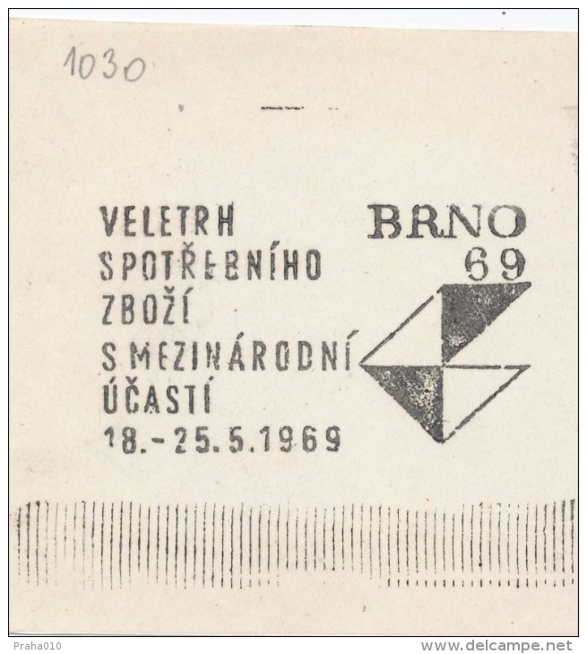 J2435 - Czechoslovakia (1945-79) Control Imprint Stamp Machine (R!): Fair Of Consumer Goods With International Par.. (CZ - Probe- Und Nachdrucke